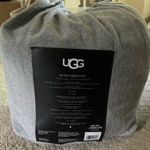 UGG 100% Cotton Heather Gray Bed Sheet Set